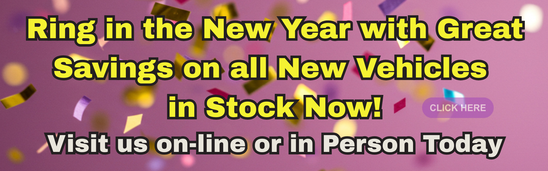 New Year New Car Sale banner 